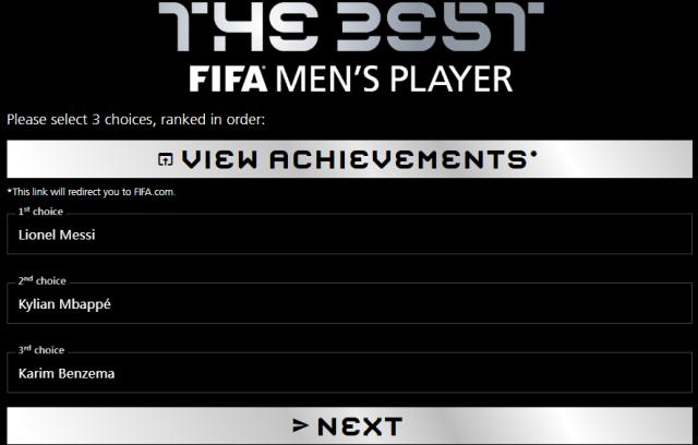 爱奇艺足球-体坛FIFA男足选票：评选无难度，更无争议